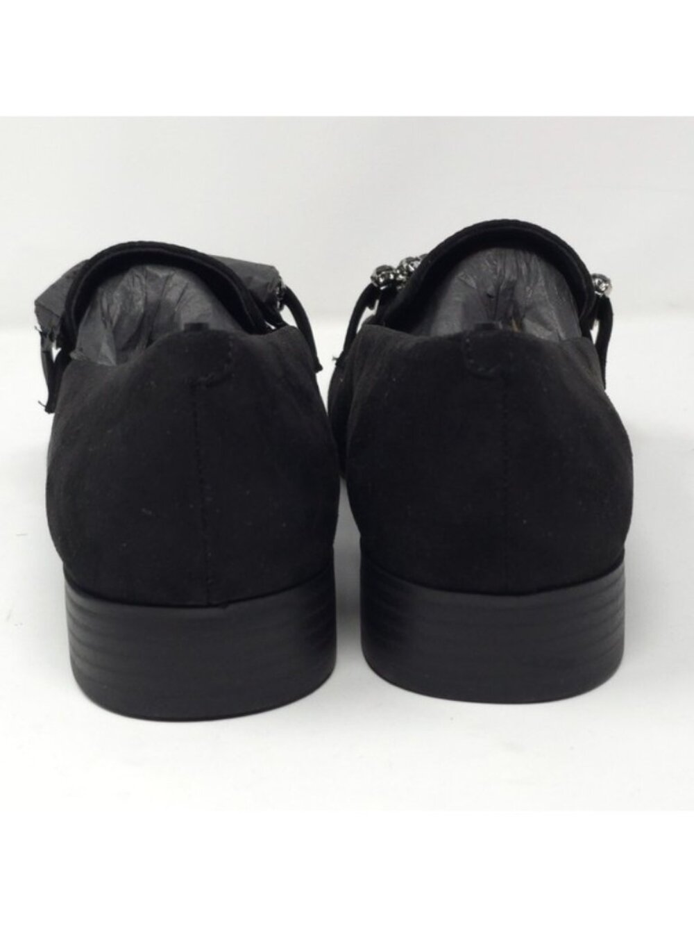 Nine West Lilpa2 Black Suede Chain Loafers 9.5M - Picture 4 of 11